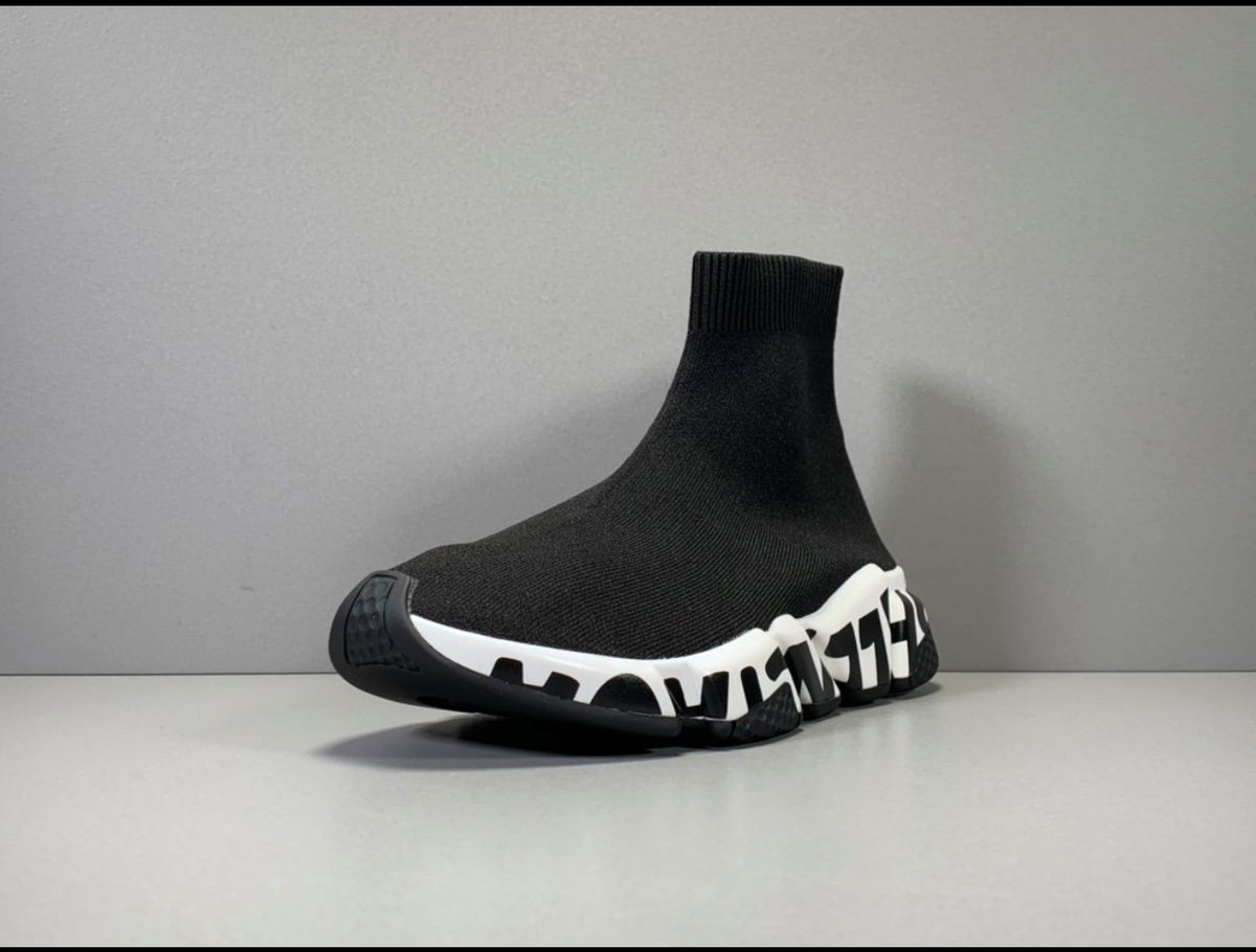 Balenciaga Speed Sneaker 'Midsole Graffiti - Black White