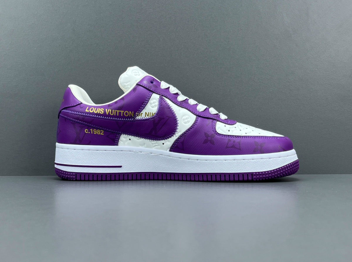 Nike Air Force 1 Low Louis Vuitton Purple White