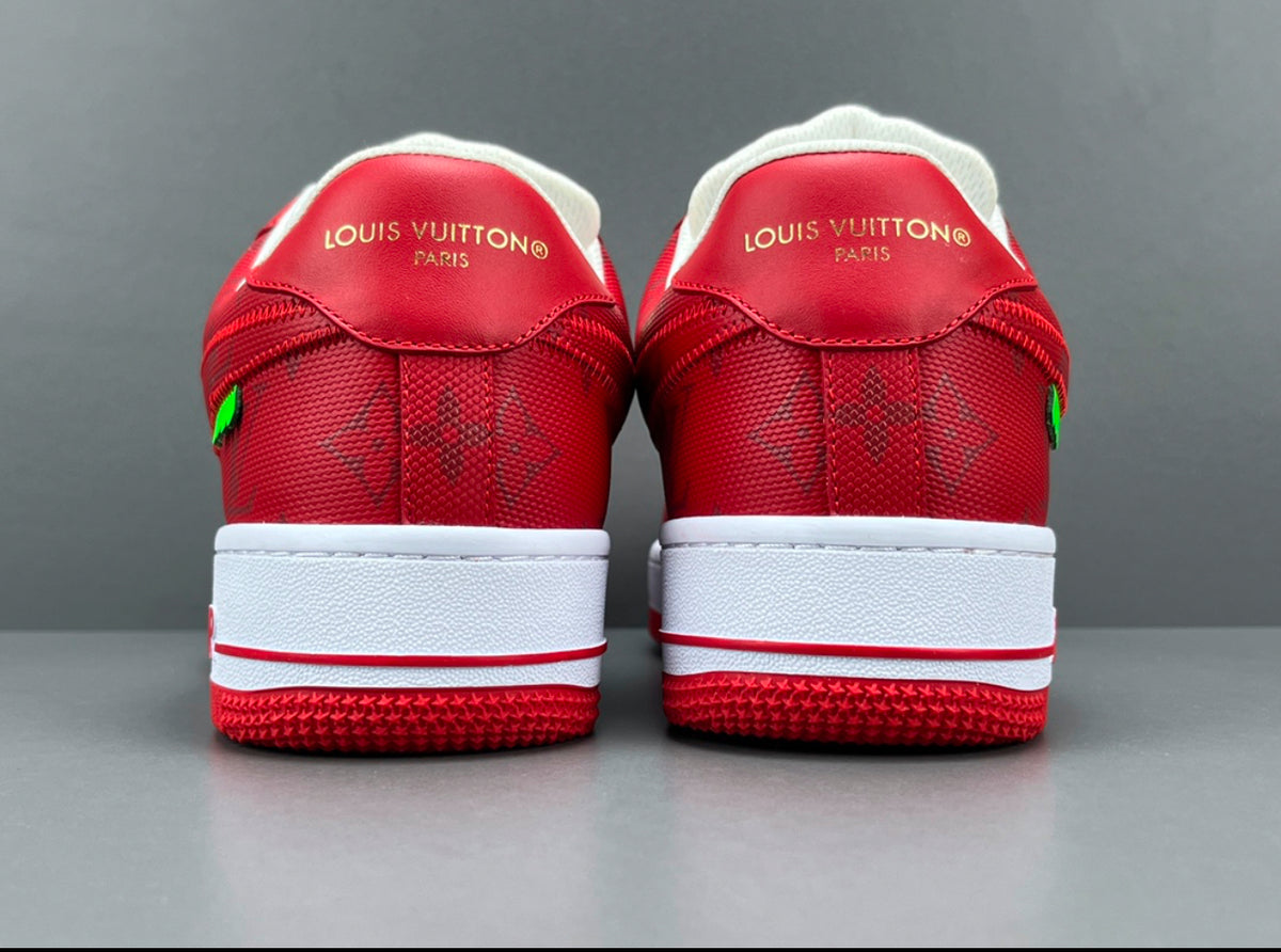 Louis Vuitton x Air Force 1 Low 'White Comet Red'