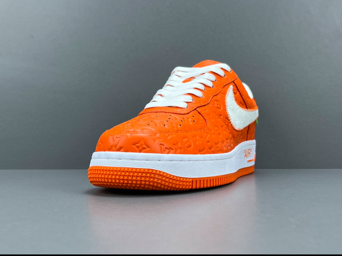 Louis Vuitton x Nike Air Force 1 orange