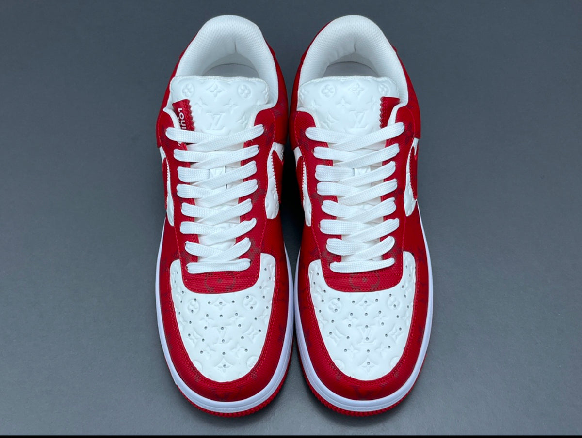 Louis Vuitton x Air Force 1 Low 'White Comet Red'