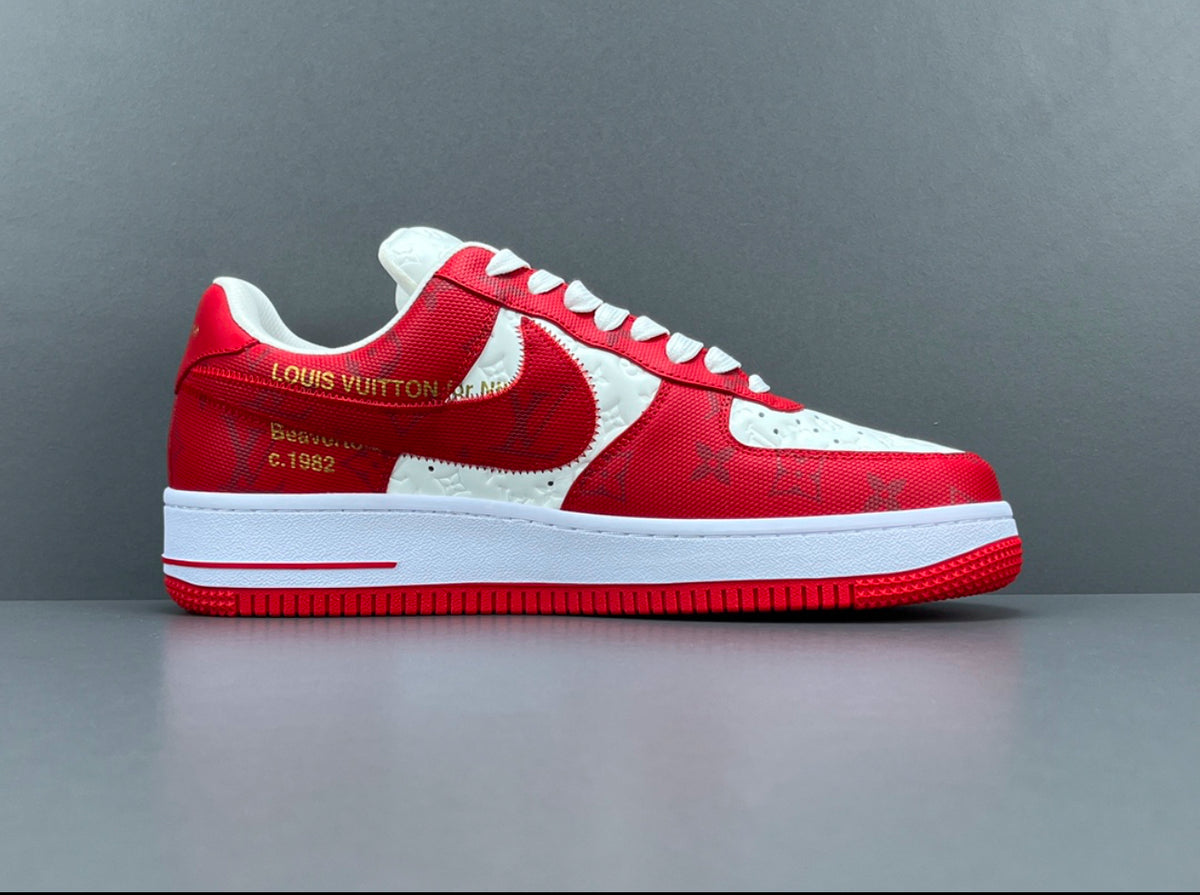 Louis Vuitton x Air Force 1 Low 'White Comet Red'