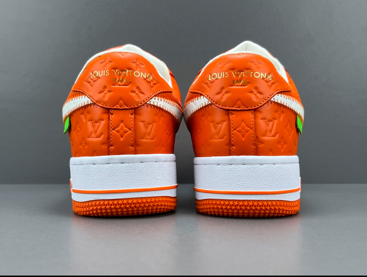 Louis Vuitton x Nike Air Force 1 orange