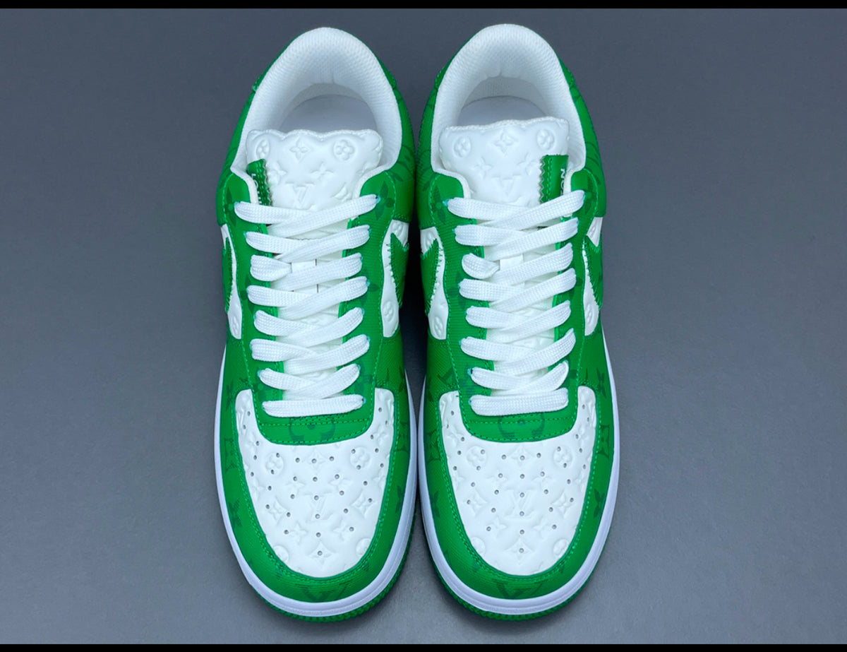 Louis Vuitton x Nike Air Force 1 Green