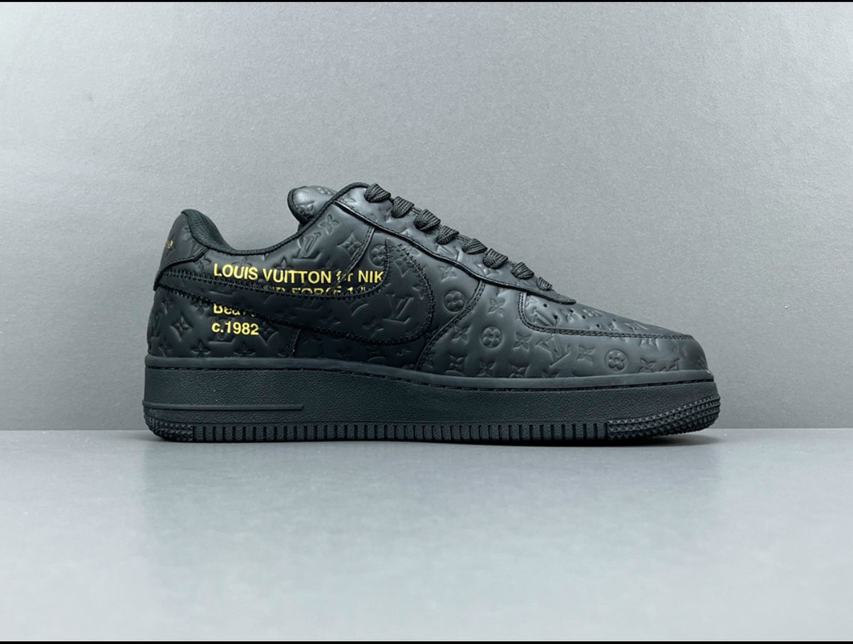 Louis Vuitton x Air Force 1 Low 'Triple Black'