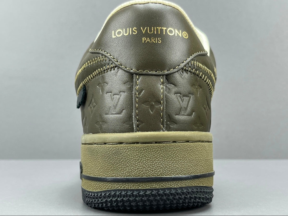 Louis Vuitton x Nike Air Force 1 olive green