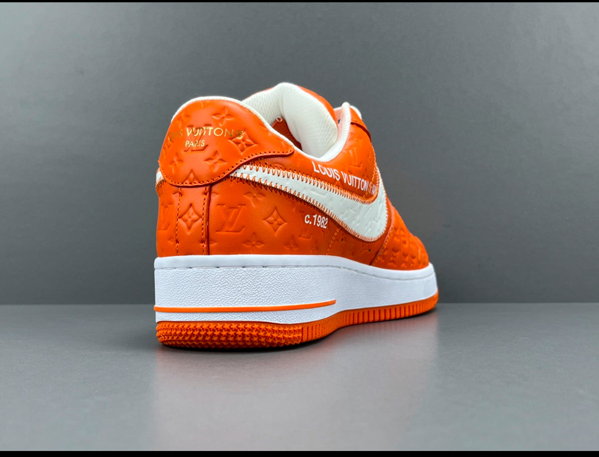 Louis Vuitton x Nike Air Force 1 orange