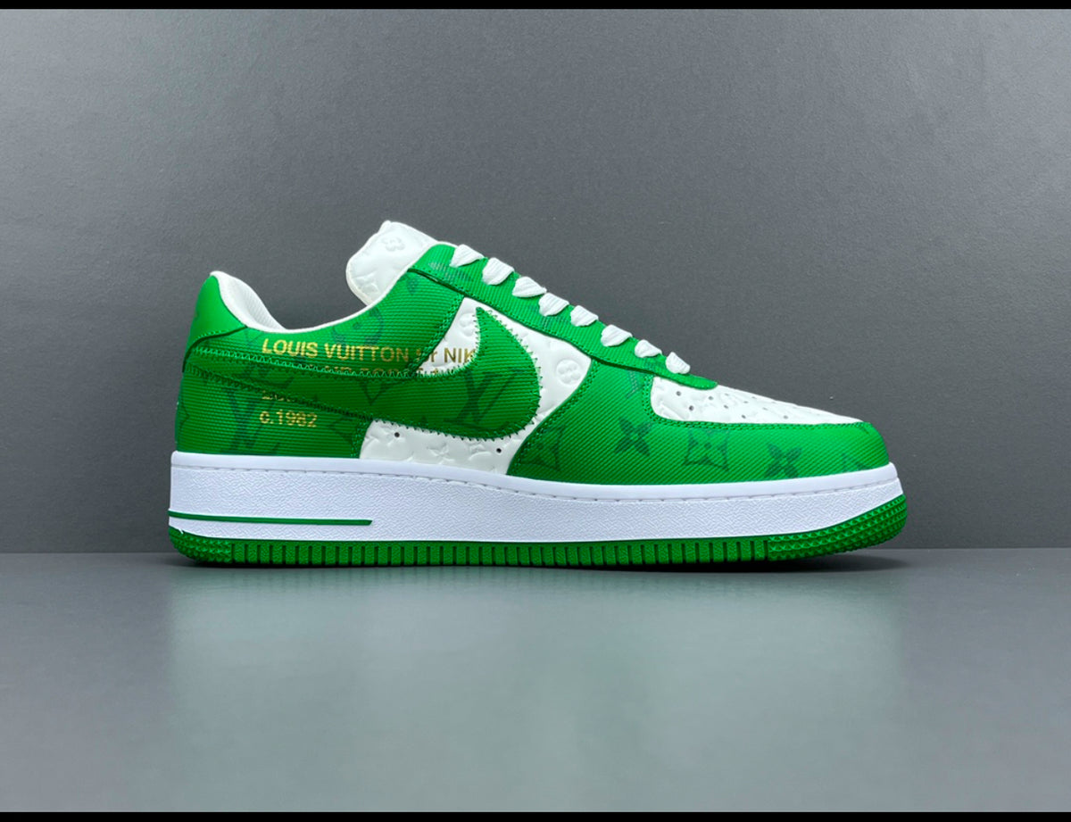 Louis Vuitton x Nike Air Force 1 Green