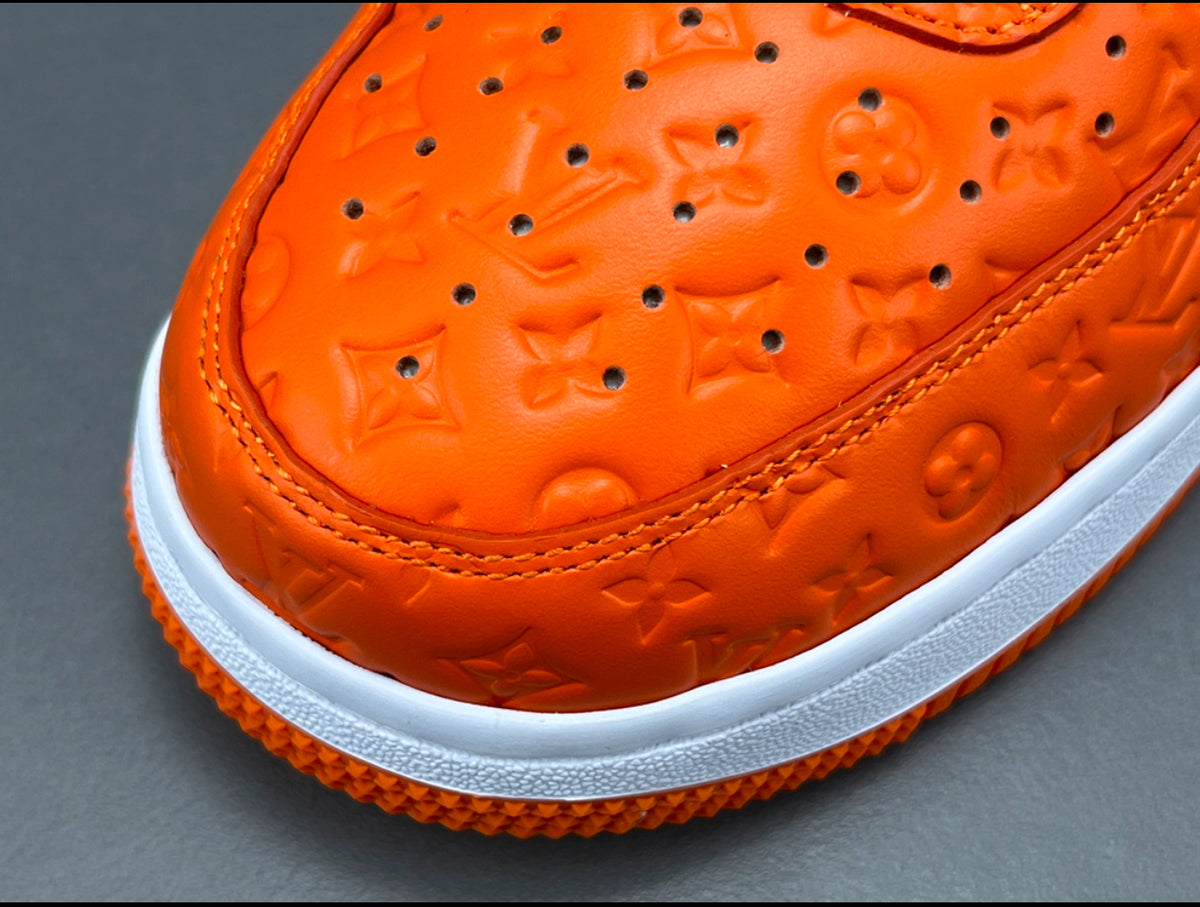 Louis Vuitton x Nike Air Force 1 orange