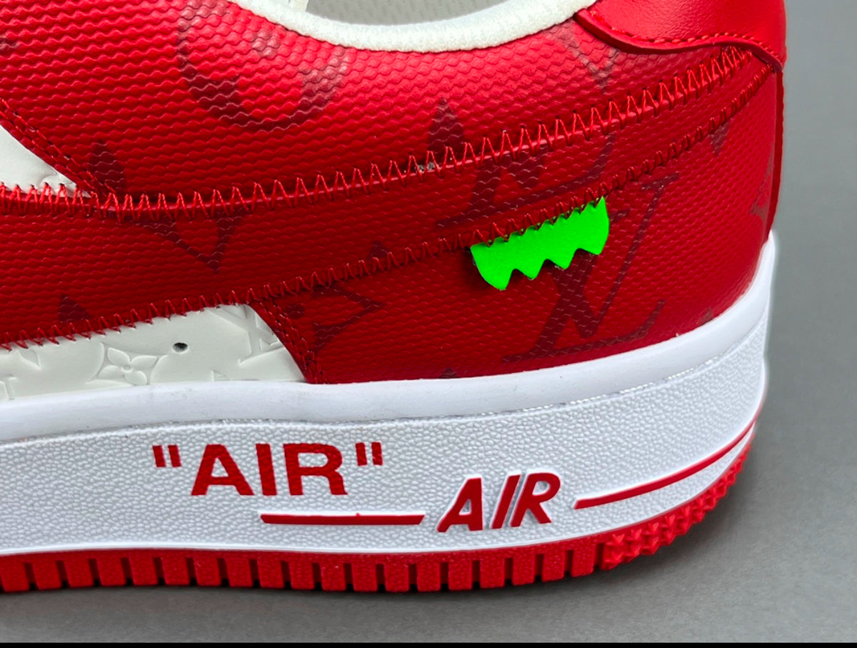 Louis Vuitton x Air Force 1 Low 'White Comet Red'