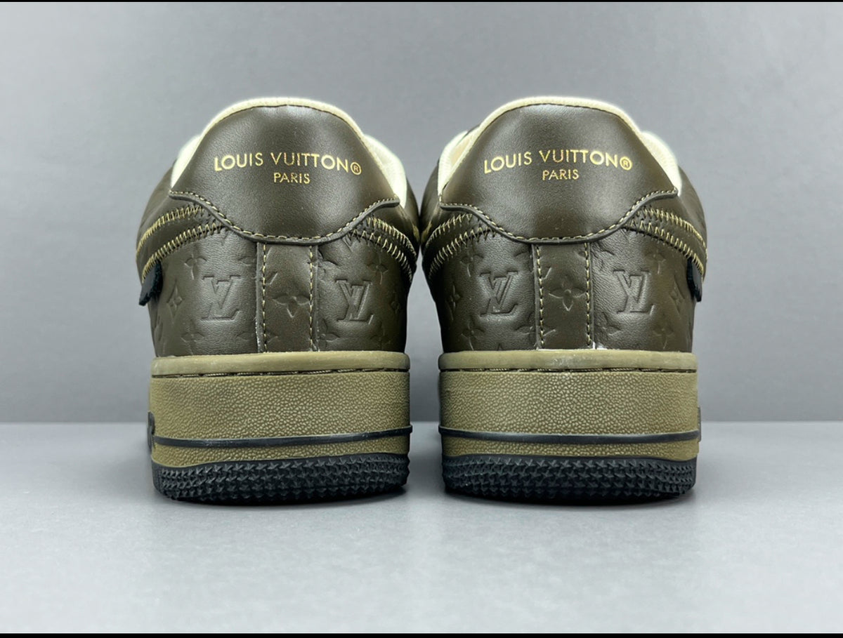 Louis Vuitton x Nike Air Force 1 olive green