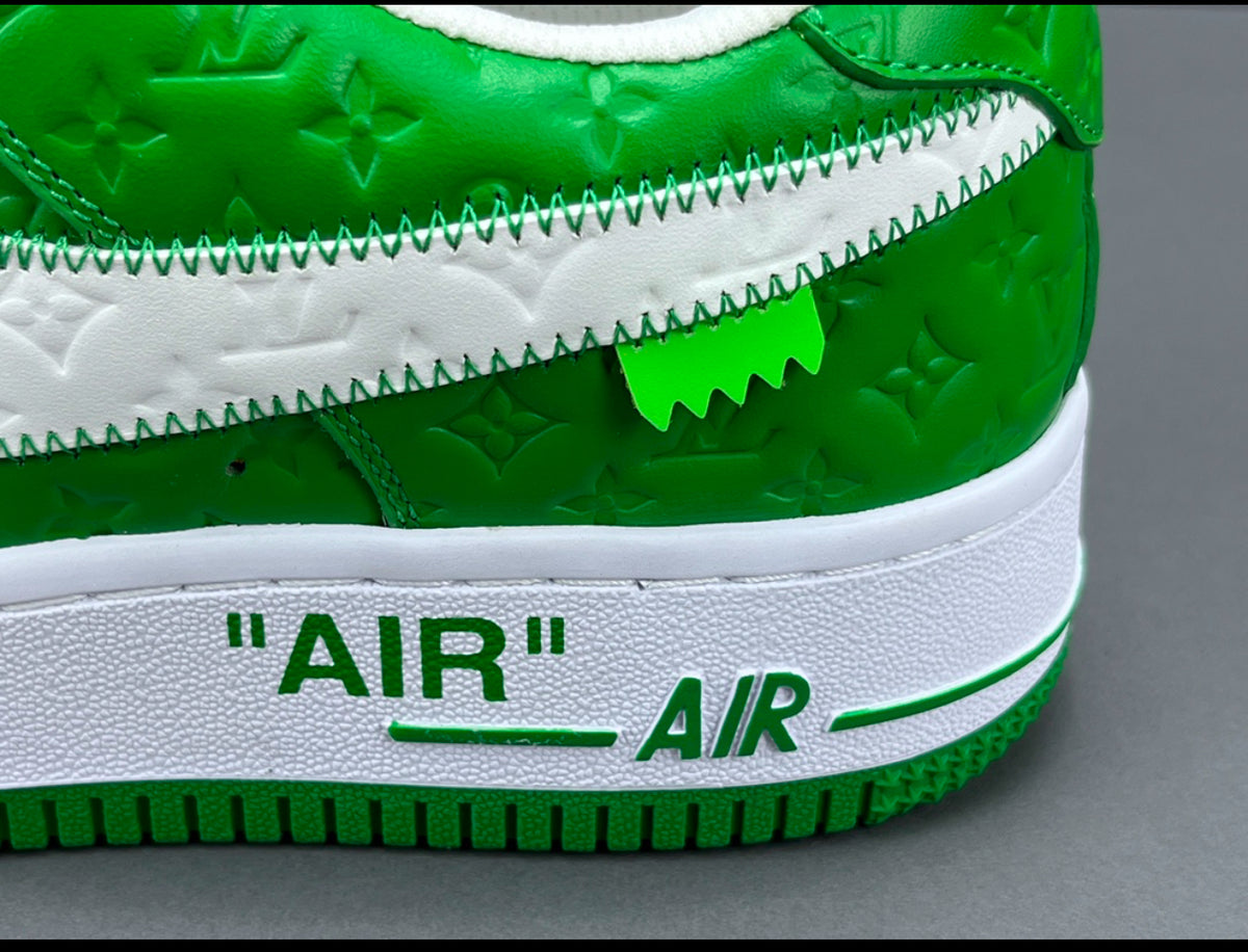 Louis Vuitton x Nike Air Force 1 Green