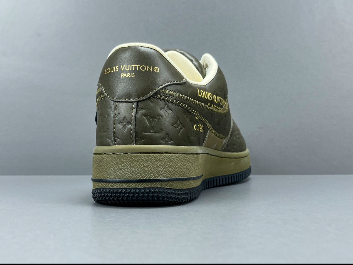 Louis Vuitton x Nike Air Force 1 olive green