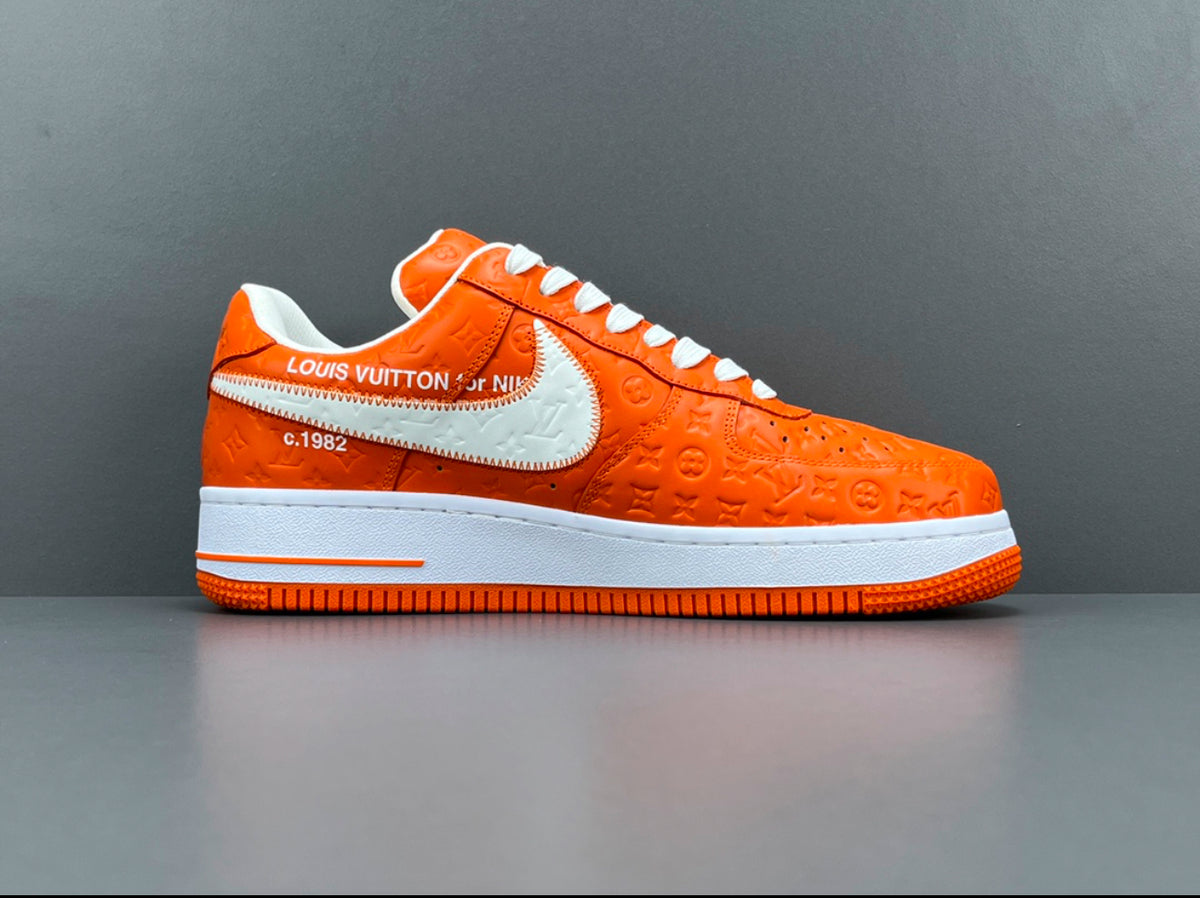 Louis Vuitton x Nike Air Force 1 orange