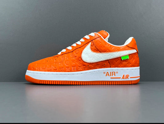 Louis Vuitton x Nike Air Force 1 orange