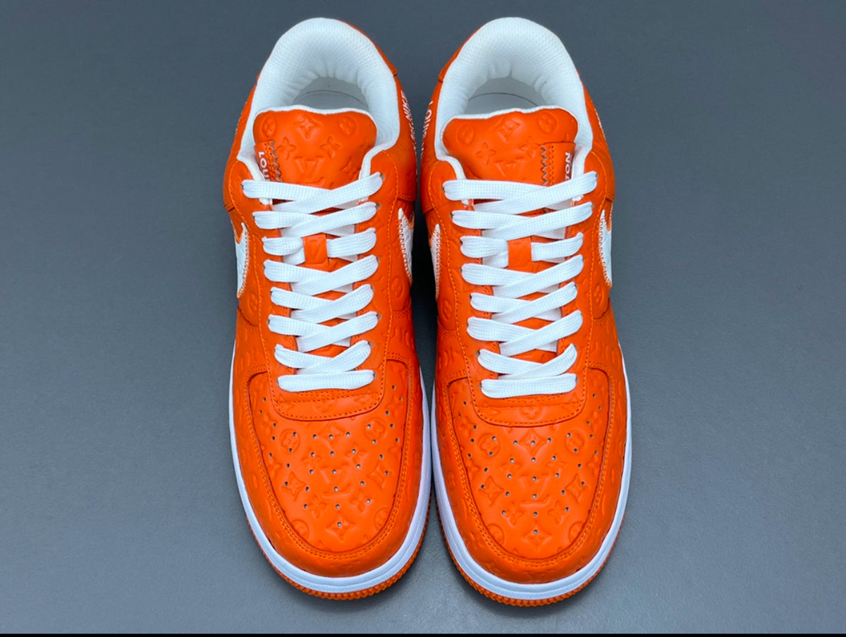 Louis Vuitton x Nike Air Force 1 orange