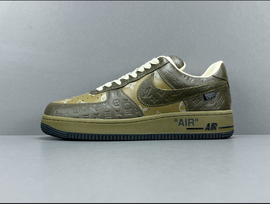 Louis Vuitton x Nike Air Force 1 olive green
