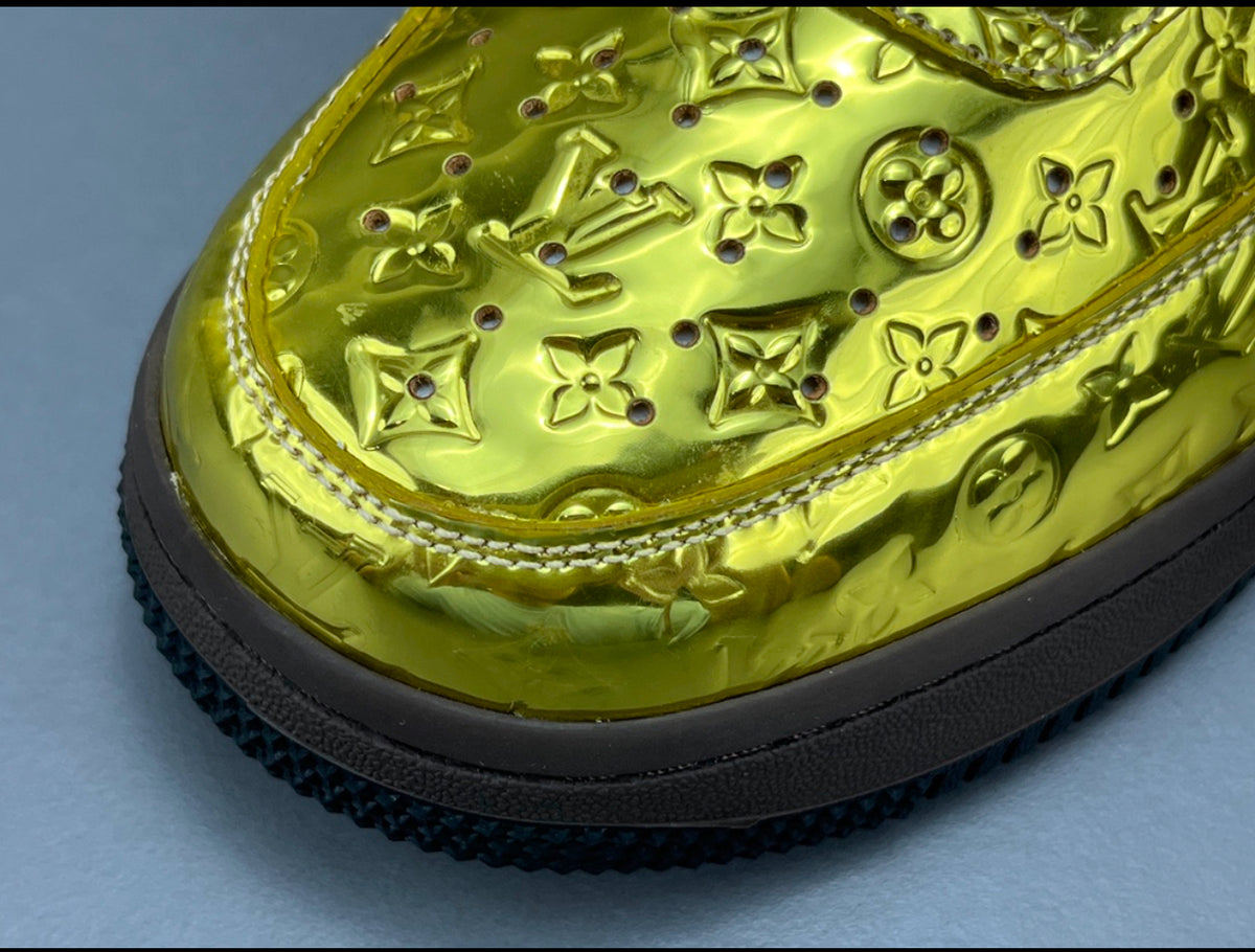Louis Vuitton x Air Force 1 Low 'Metallic Gold'